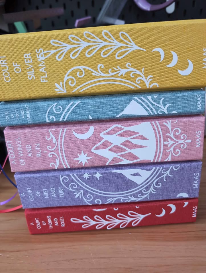 A Court of Thorns and Roses – Rebound Collector’s Edition Set | Custom Hardcovers with Foil & Ribbon Detailing