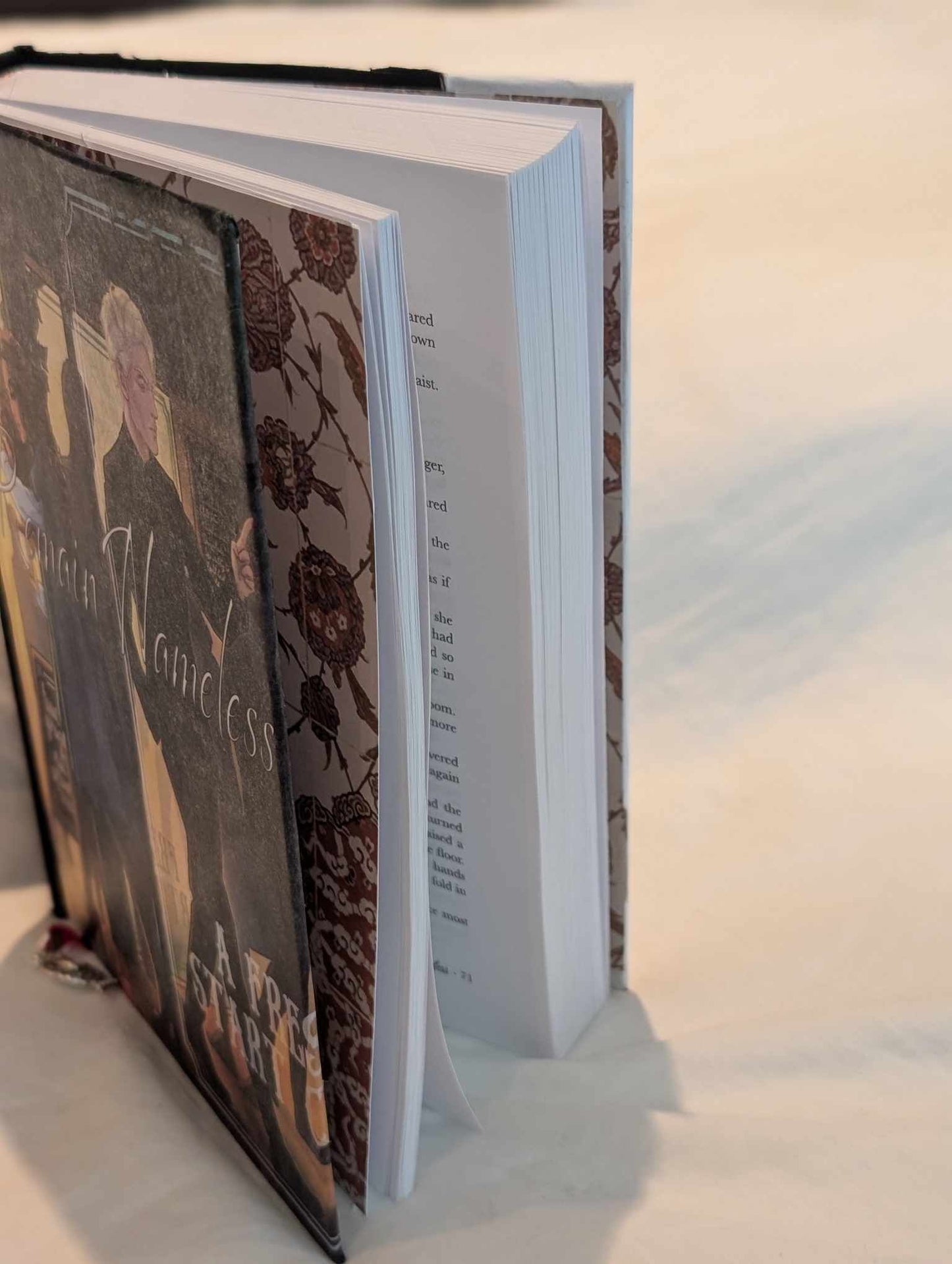 A custom printed and hand-stitched book, starting from scratch with your Word document or preferred file. Perfect for authors, collectors, and BookTok fans who want a one-of-a-kind, professionally bound edition. Elevate your story with high-quality book binding and custom covers in Canada!